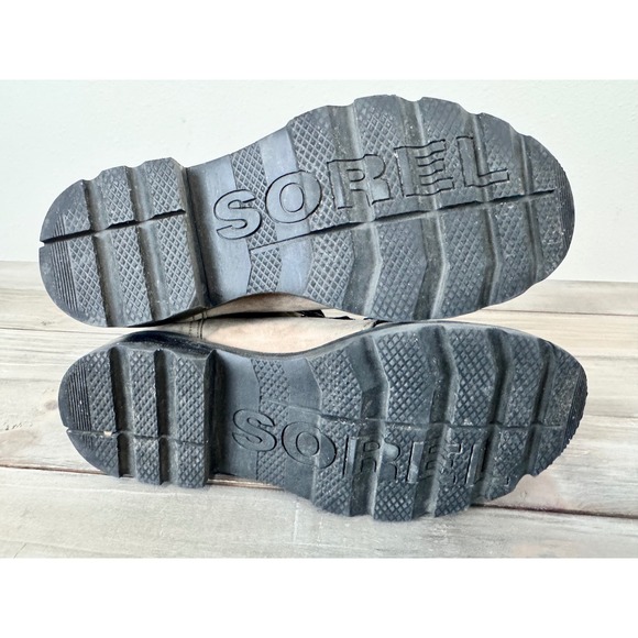 Sorel Lennox Lace Waterproof Tan Leather Booties Combat Size 8 Gorpcore Hiking - Picture 6 of 13